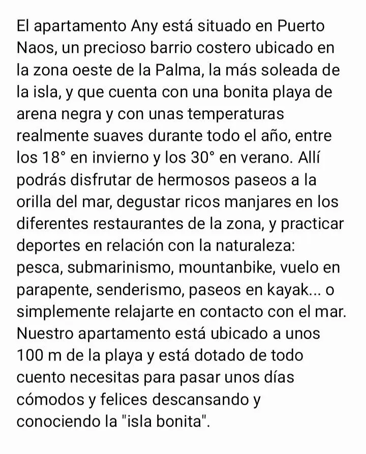 Apartamento Any Puerto De Naos Spain